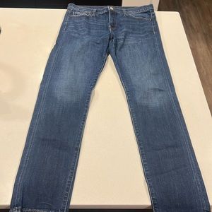 GAP Best Girlfriend Jeans size 28 Tall Excellent Condition Dark Blue Denim